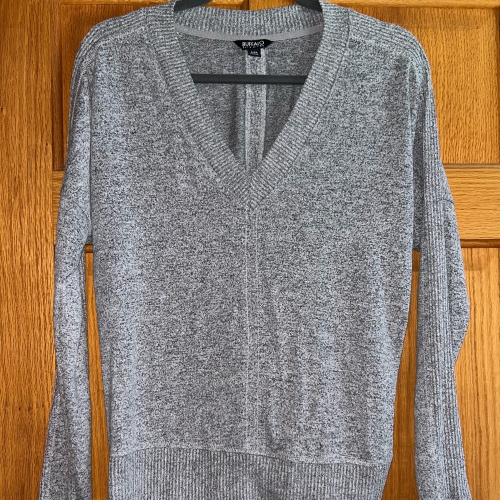 Buffalo David Bitton Charcoal Knit Sweater